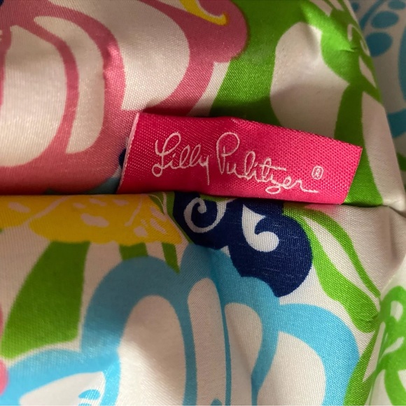 Lilly Pulitzer Insulated Beach Cooler Bag Chiquita Bonita Sea Shells Drinks Tote - Picture 7 of 12
